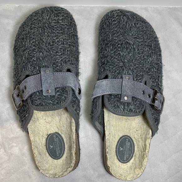 American Eagle Outfitters Shoes - American Eagle Women’s Sweater Clogs Gray Size 9